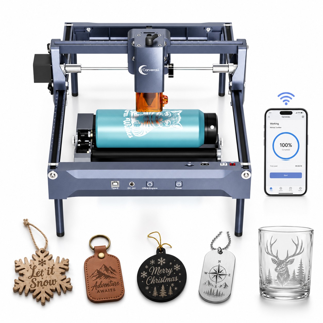 Laser Engraver 20W Diode - Máquina de Gravação Laser K15PRO 5W