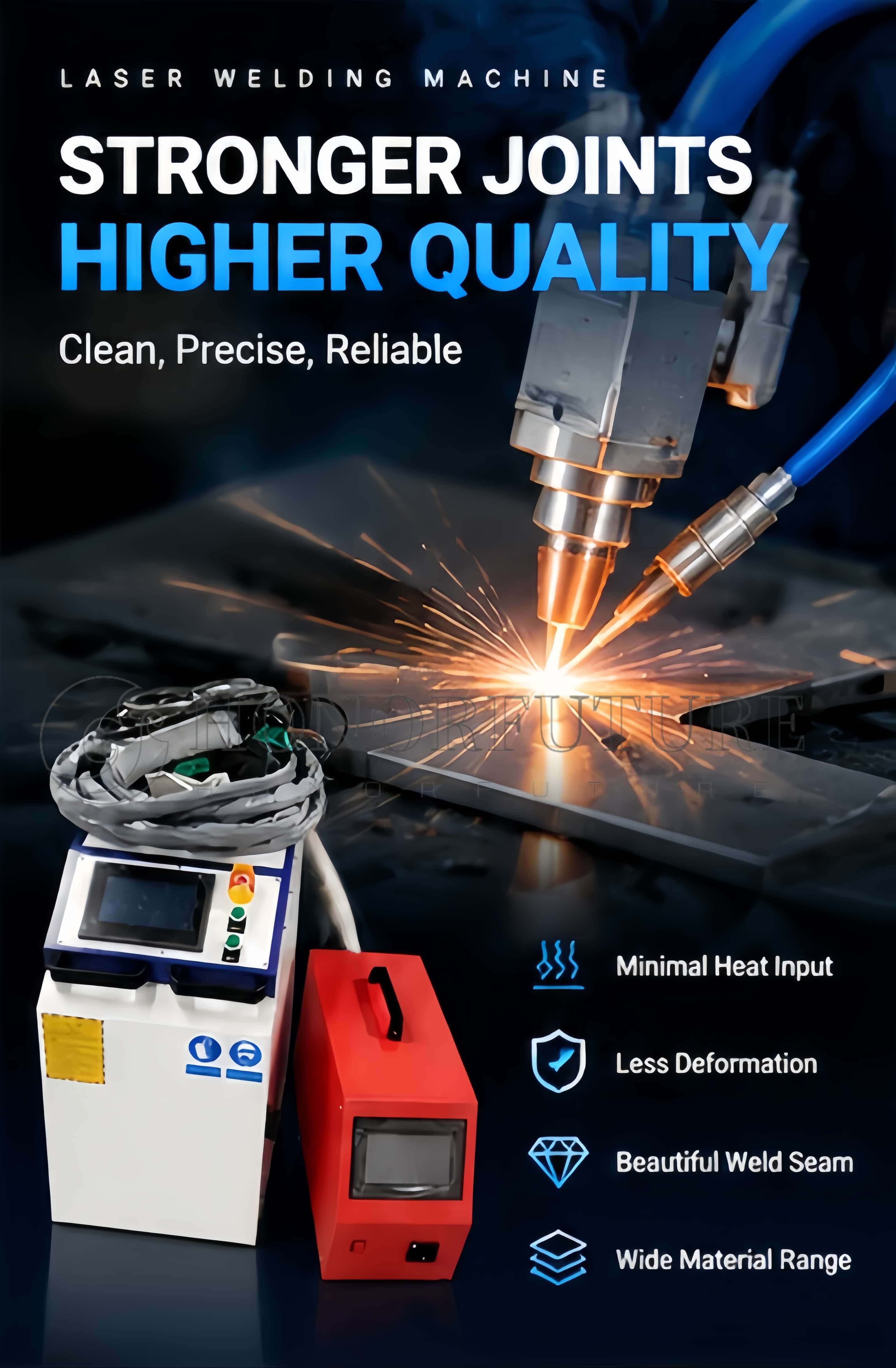Fiber Laser Cleaning Machine 1000W - Máquina de Laser de Fibra Portátil