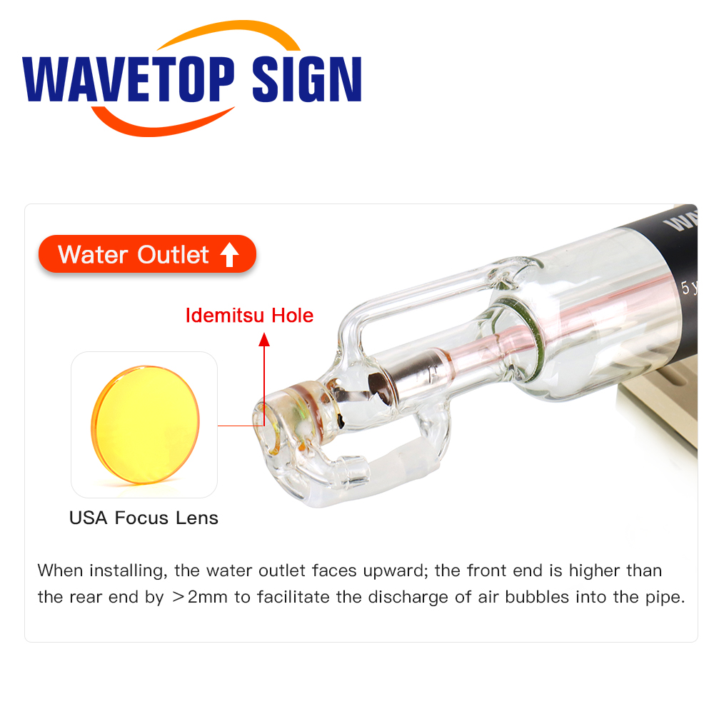 Tubo Laser de Vidro Co2 WaveTo - Laser Engraver 40W Co2 avaliação e preço