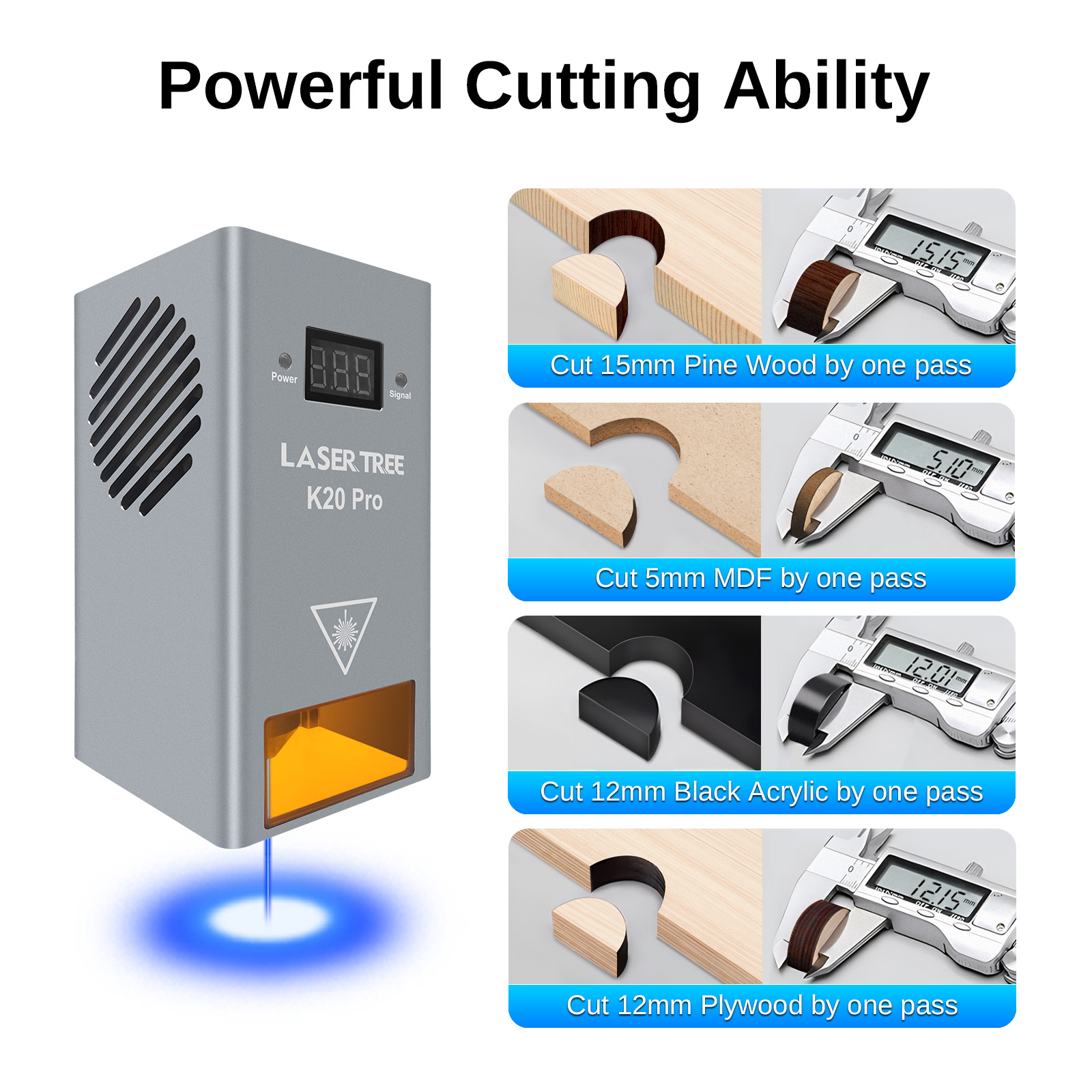 Árvore do laser 20w potência ó - Laser Engraver 20W Diode avaliação e preço