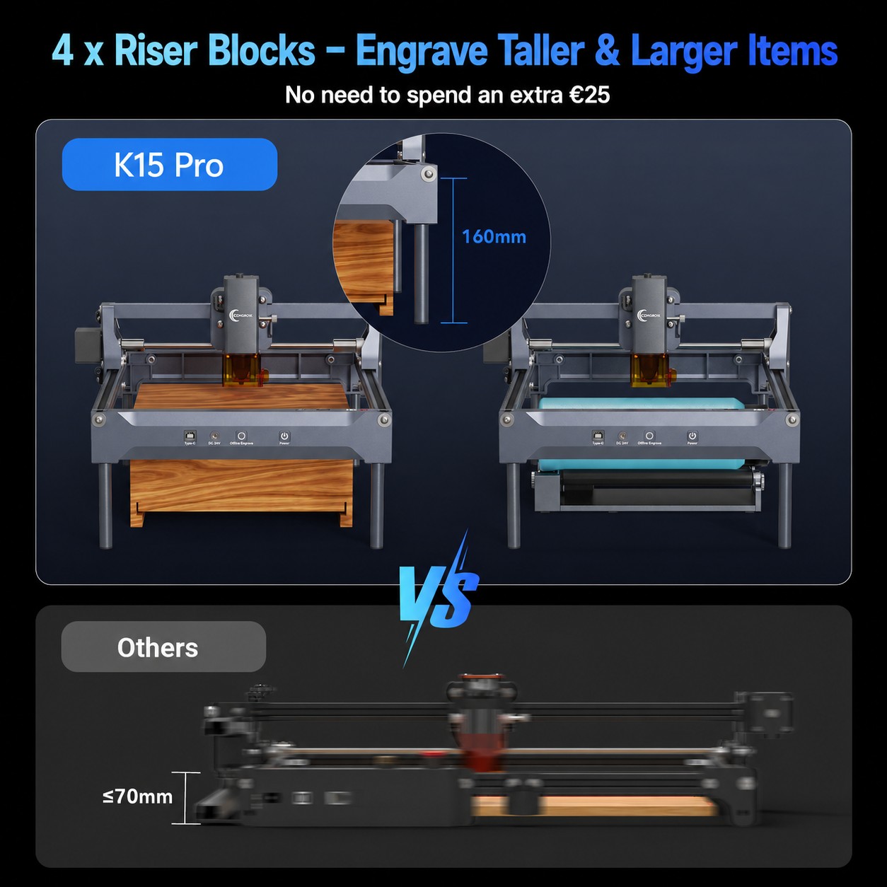 Máquina de Gravação Laser K15P - Laser Engraver 20W Diode avaliação e preço