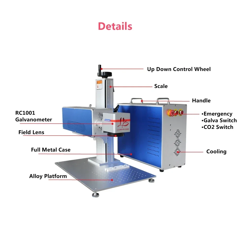Máquina de Marcação a Laser CO - Laser Marking Machine Rotary Axis avaliação e preço