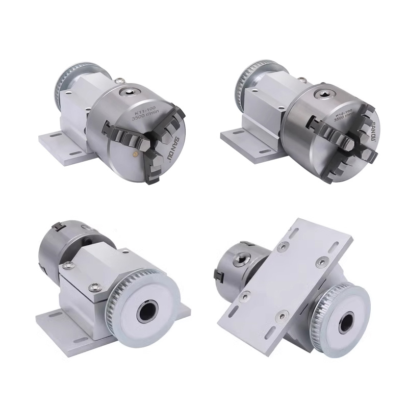 Mandril de 3 mandíbulas 100mm  - Laser Marking Machine Rotary Axis avaliação e preço