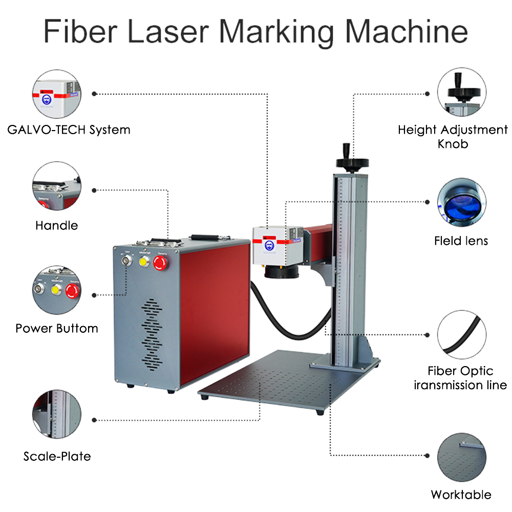 Máquina de Marcação a Laser Po - Fiber Laser Marking 30W Jewelry avaliação e preço