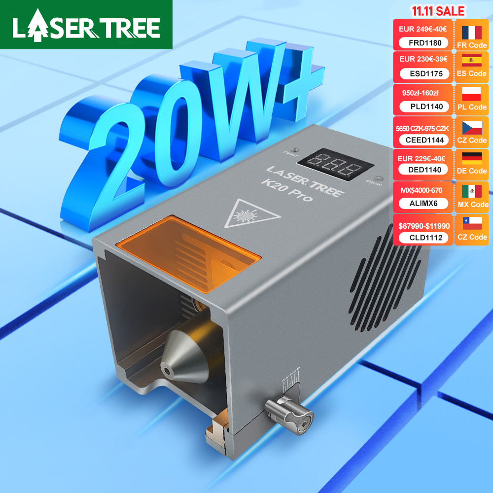 Cabeça de laser de alta potênc - Laser Engraver 20W Diode avaliação e preço