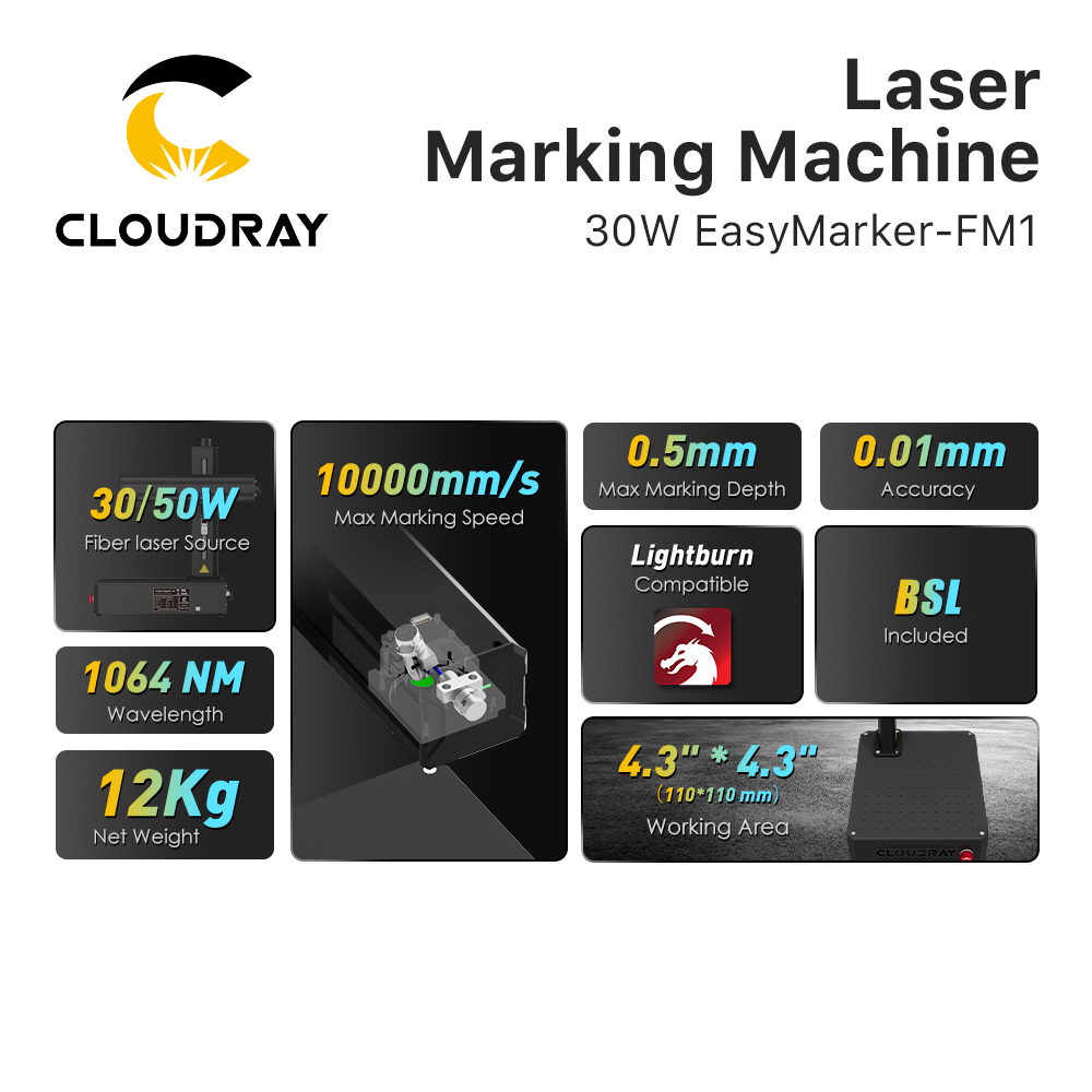 Cloudray 30w 50w portátil máqu - Fiber Laser Marking 30W Jewelry avaliação e preço